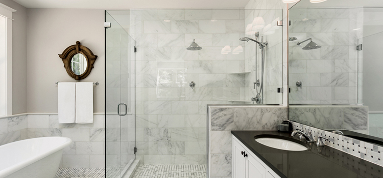 bathroom shower door installation in Ontario